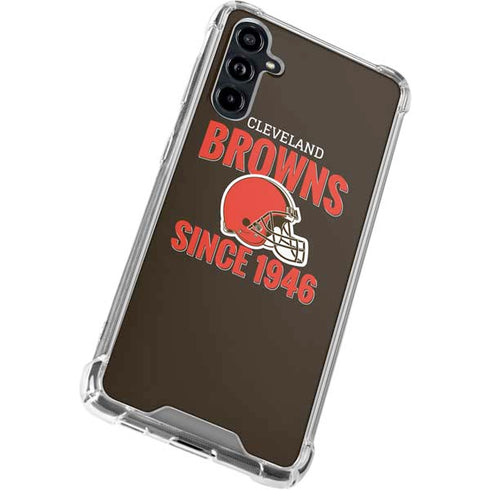 NFL Cleveland Browns Helmet Galaxy A54 5G Clear Case