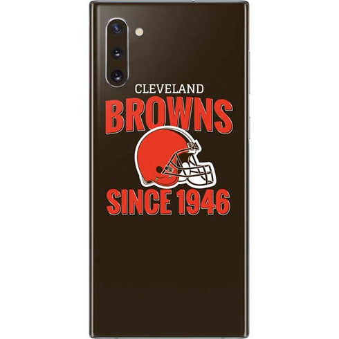 NFL Cleveland Browns Helmet Galaxy Note 10 Skin