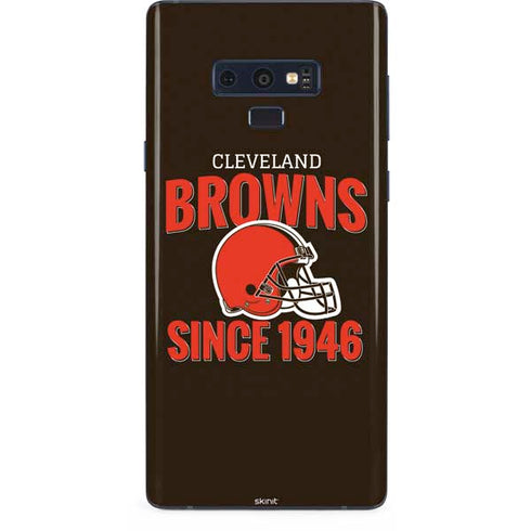 NFL Cleveland Browns Helmet Galaxy Note 9 Skin