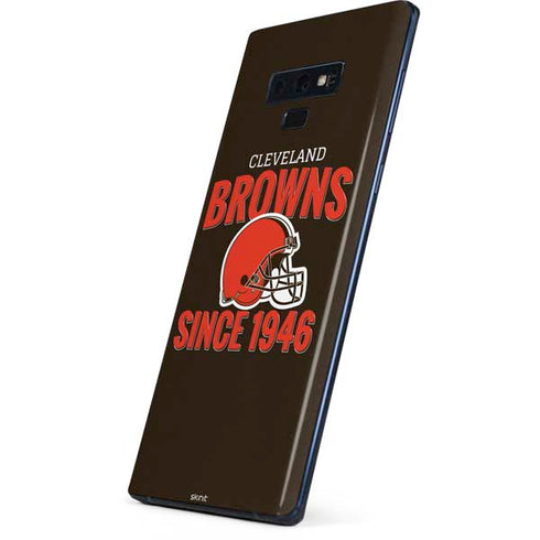 NFL Cleveland Browns Helmet Galaxy Note 9 Skin