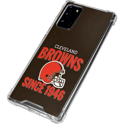 NFL Cleveland Browns Helmet Galaxy Note20 5G Clear Case