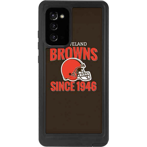 NFL Cleveland Browns Helmet Galaxy Note20 5G Waterproof Case