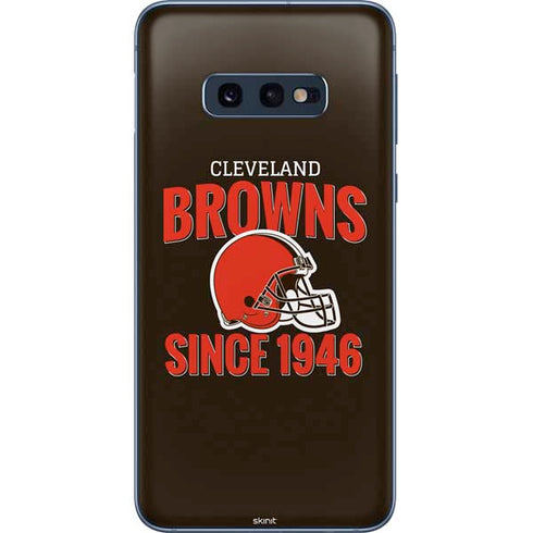 NFL Cleveland Browns Helmet Galaxy S10e Skin