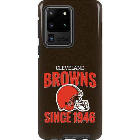 NFL Cleveland Browns Helmet Galaxy S20 Ultra 5G Pro Case
