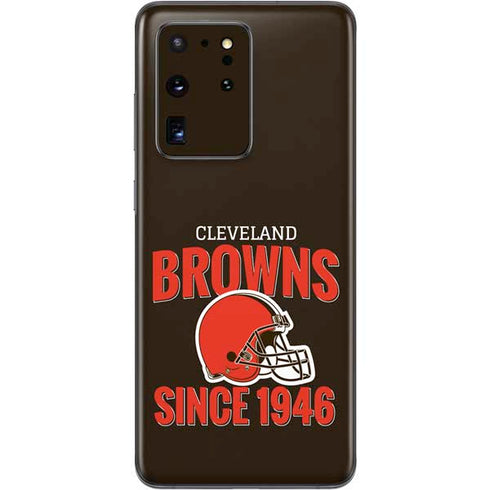 NFL Cleveland Browns Helmet Galaxy S20 Ultra 5G Skin