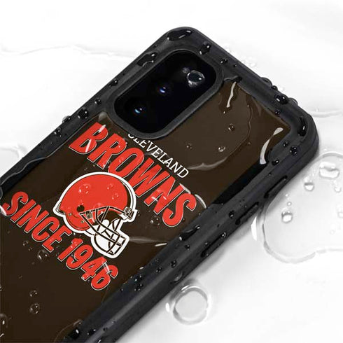 NFL Cleveland Browns Helmet Galaxy S20 Waterproof Case