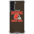 NFL Cleveland Browns Helmet Galaxy S21 5G Clear Case