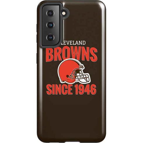 NFL Cleveland Browns Helmet Galaxy S21 5G Pro Case