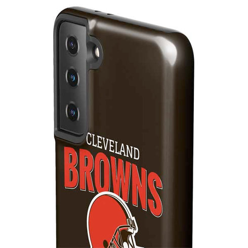 NFL Cleveland Browns Helmet Galaxy S21 FE Pro Case