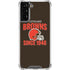 NFL Cleveland Browns Helmet Galaxy S21 Plus 5G Clear Case