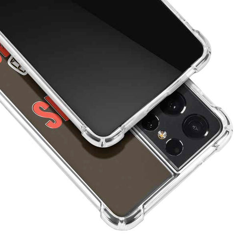 NFL Cleveland Browns Helmet Galaxy S21 Ultra 5G Clear Case