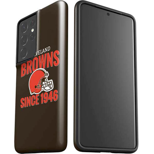 NFL Cleveland Browns Helmet Galaxy S21 Ultra 5G Pro Case