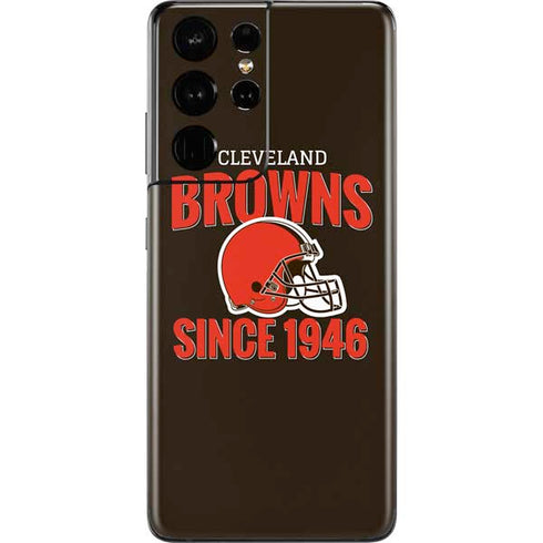NFL Cleveland Browns Helmet Galaxy S21 Ultra 5G Skin