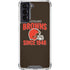 NFL Cleveland Browns Helmet Galaxy S22 Clear Case