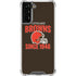 NFL Cleveland Browns Helmet Galaxy S22 Plus Clear Case