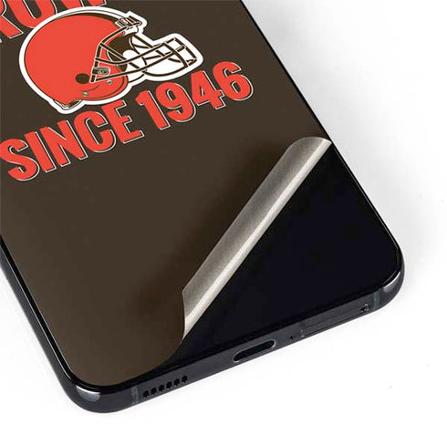 NFL Cleveland Browns Helmet Galaxy S22 Plus Skin