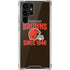 NFL Cleveland Browns Helmet Galaxy S22 Ultra Clear Case
