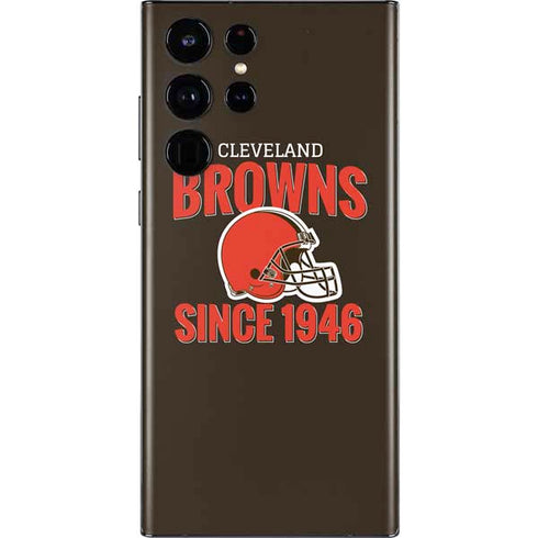 NFL Cleveland Browns Helmet Galaxy S22 Ultra Skin