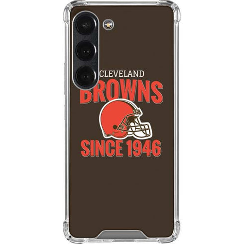 NFL Cleveland Browns Helmet Galaxy S23 Clear Case