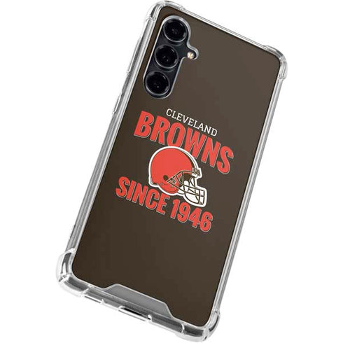 NFL Cleveland Browns Helmet Galaxy S23 FE Clear Case