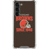 NFL Cleveland Browns Helmet Galaxy S23 Plus Clear Case