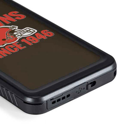 NFL Cleveland Browns Helmet Galaxy S23 Plus Waterproof Case