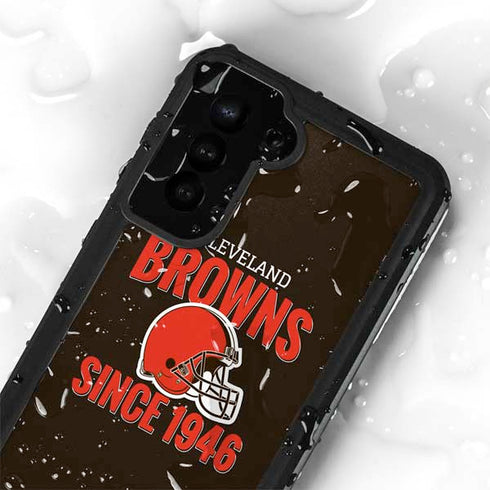 NFL Cleveland Browns Helmet Galaxy S23 Waterproof Case