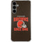NFL Cleveland Browns Helmet Galaxy S24 Plus Clear Case