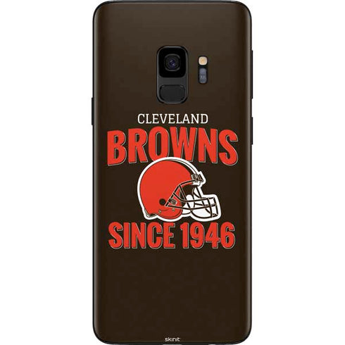 NFL Cleveland Browns Helmet Galaxy S9 Skin