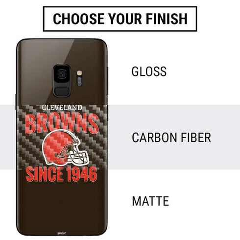 NFL Cleveland Browns Helmet Galaxy S9 Skin