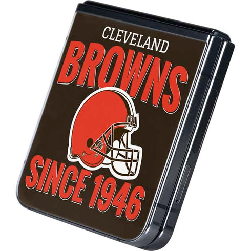 NFL Cleveland Browns Helmet Galaxy Z Flip5 5G Skin