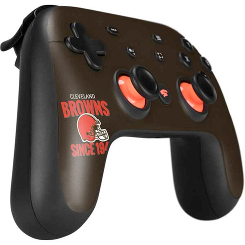 NFL Cleveland Browns Helmet Google Stadia Controller Skin