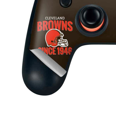 NFL Cleveland Browns Helmet Google Stadia Controller Skin