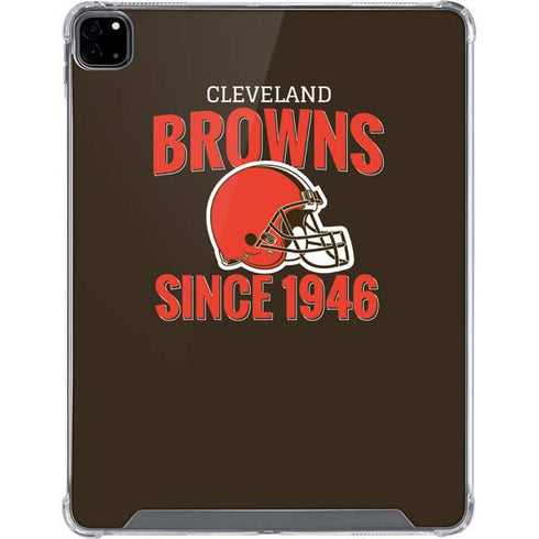 NFL Cleveland Browns Helmet iPad Pro 12.9in (2020) Clear Case