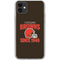 NFL Cleveland Browns Helmet iPhone 11 Clear Case