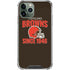NFL Cleveland Browns Helmet iPhone 11 Pro Max Clear Case