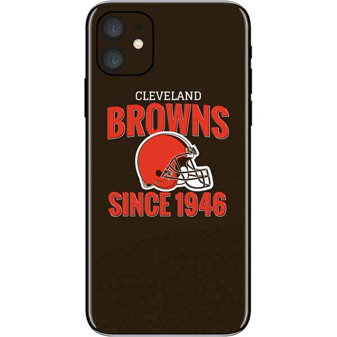 NFL Cleveland Browns Helmet iPhone 11 Skin