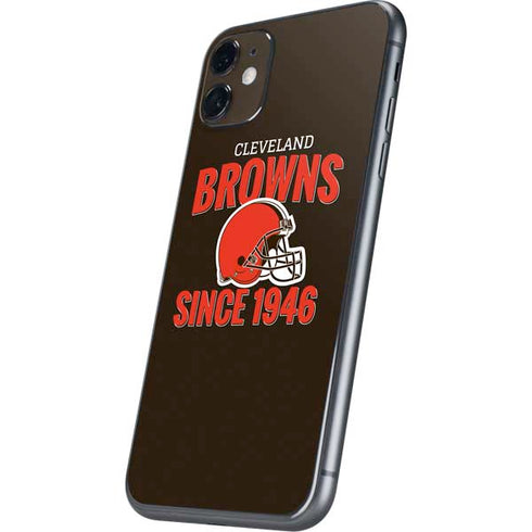 NFL Cleveland Browns Helmet iPhone 11 Skin