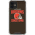 NFL Cleveland Browns Helmet iPhone 12 Clear Case