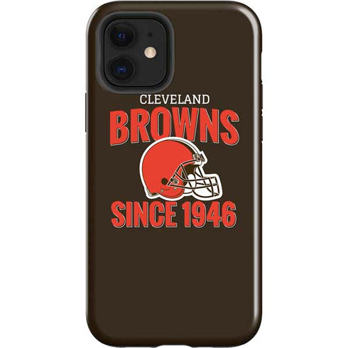 NFL Cleveland Browns Helmet iPhone 12 Impact Case