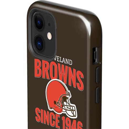 NFL Cleveland Browns Helmet iPhone 12 Impact Case