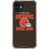 NFL Cleveland Browns Helmet iPhone 12 Mini Clear Case