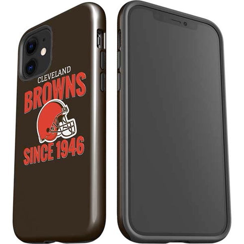 NFL Cleveland Browns Helmet iPhone 12 Mini Impact Case