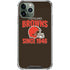 NFL Cleveland Browns Helmet iPhone 12 Pro Max Clear Case