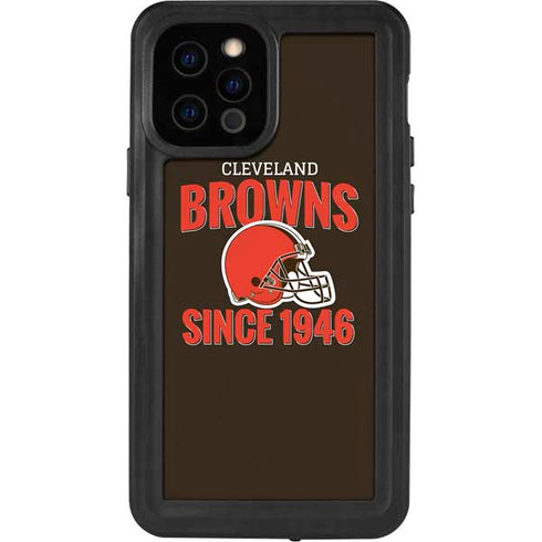 NFL Cleveland Browns Helmet iPhone 12 Pro Waterproof Case