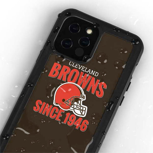 NFL Cleveland Browns Helmet iPhone 12 Pro Waterproof Case