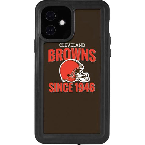 NFL Cleveland Browns Helmet iPhone 12 Waterproof Case