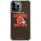 NFL Cleveland Browns Helmet iPhone 13 Pro Max Clear Case