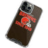 NFL Cleveland Browns Helmet iPhone 13 Pro Max Clear Case