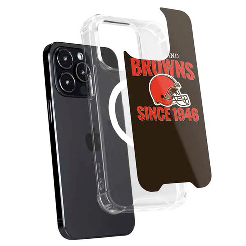 NFL Cleveland Browns Helmet iPhone 13 Pro Max MagSafe Case